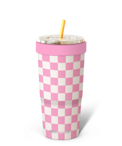 To-Go Buddy | Pink Checkered