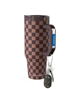 Thicc Buddy 40oz | Espresso Checkered